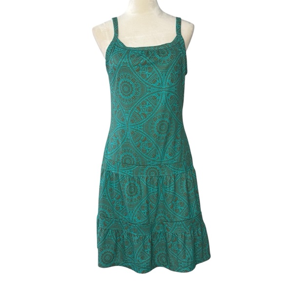 Prana Dresses & Skirts - Prana Lexie Green Sleeveless Tired Dress